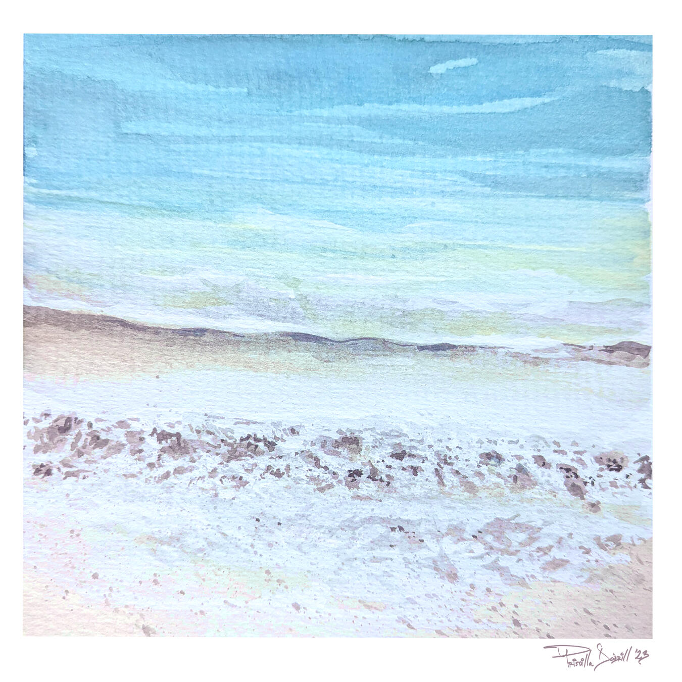 Watercolor Beach 2