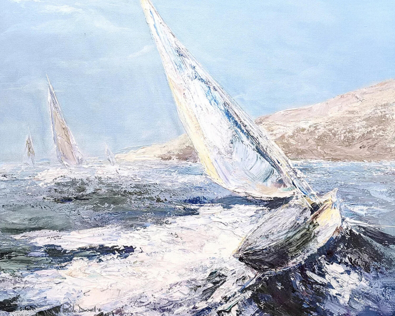 Sailboats on the Bay